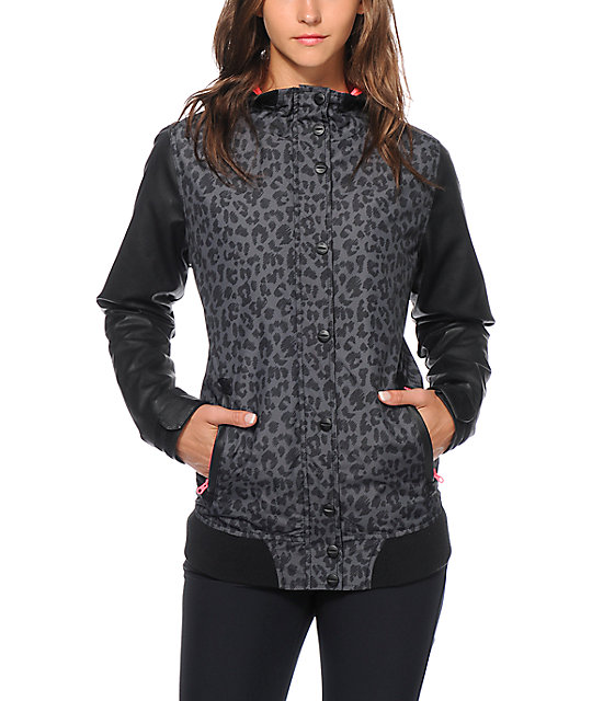 Empyre Holiday Leopard Print Snowboard Jacket Zumiez