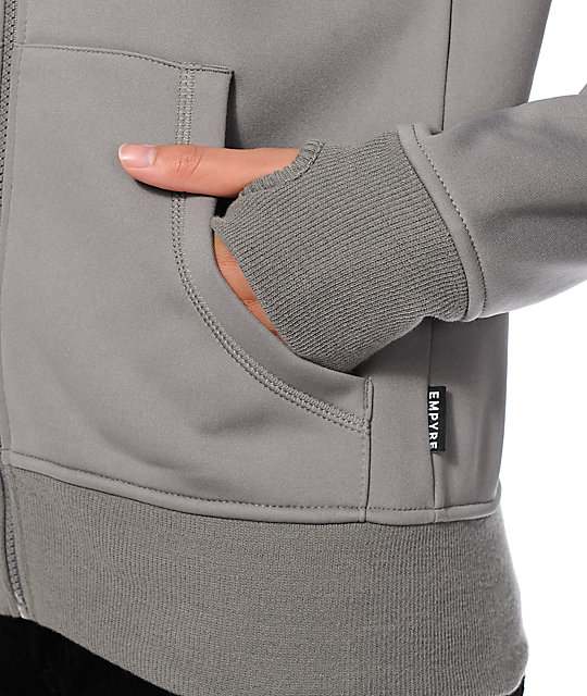 Empyre Insignia Mint & Grey Colorblock Tech Fleece Jacket Zumiez