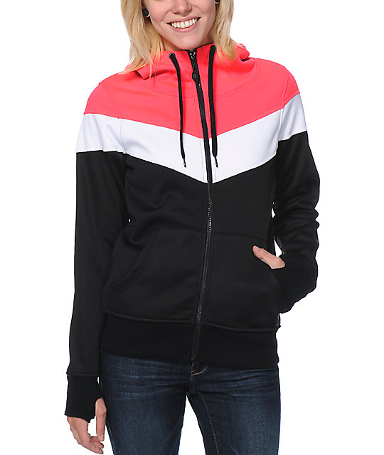 Empyre Insignia Pink & Black Tech Fleece Jacket Zumiez