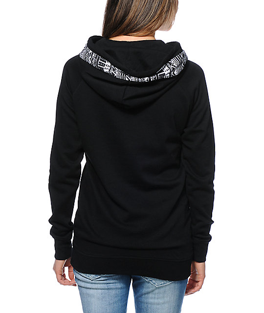 Empyre Long Beach Tribal Print Black Pullover Hoodie | Zumiez
