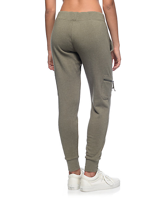 women's olive jogger pants