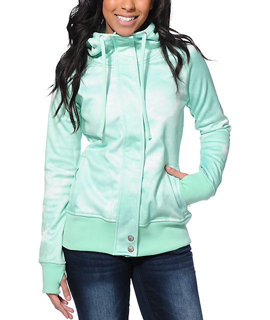 Empyre Oracle Mint Galaxy Tech Fleece Jacket Zumiez