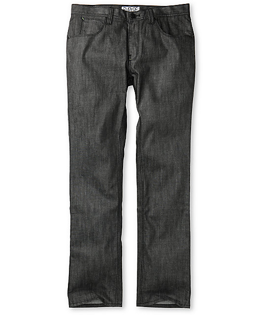 Empyre Pistol Waxed Dark Grey Regular Fit Jeans Zumiez
