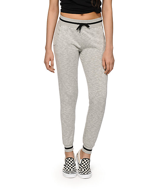 women's grey jogger pants