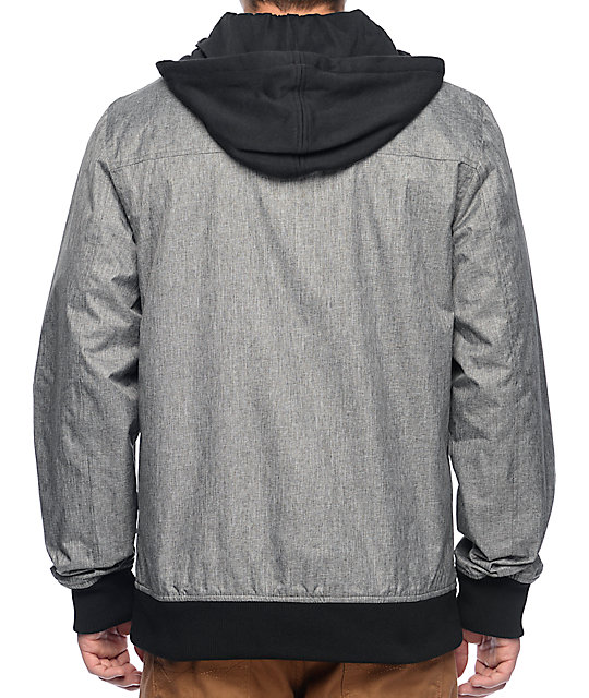 Empyre Rerailed Charcoal Hooded Jacket Zumiez