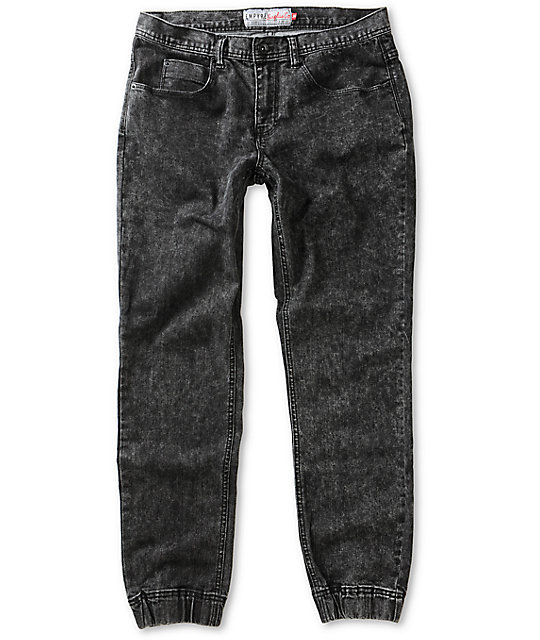 black denim jogger