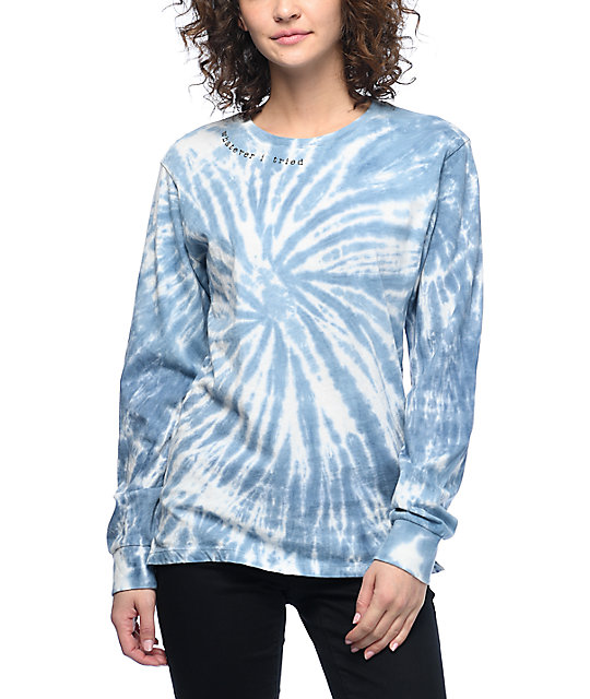 light blue tie dye t shirt