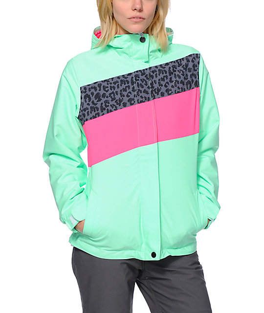 Empyre Sidereal Green Colorblock 10K Snowboard Jacket Zumiez