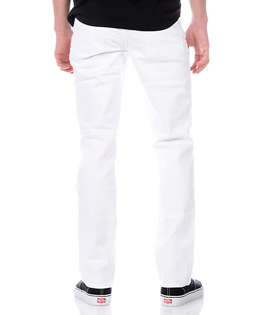 Empyre Skeletor White Slim Jeans Zumiez