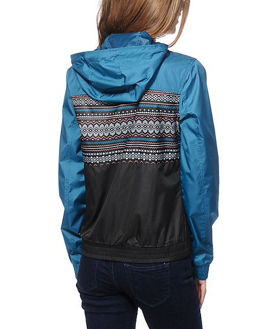 Empyre Sutton Black & Blue Colorblock Windbreaker Jacket Zumiez