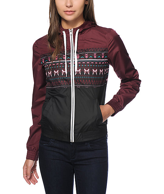 Empyre Sutton Fig Tribal Windbreaker Jacket Zumiez