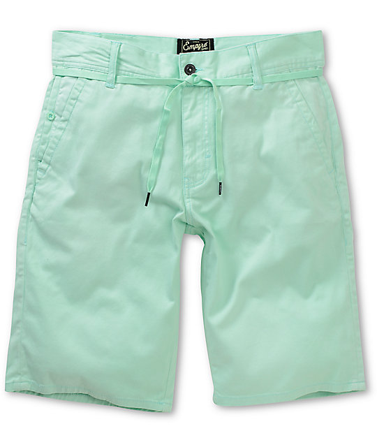 mint chino shorts