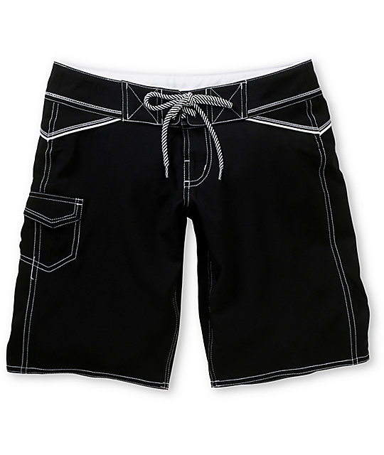 Empyre Triton Long Black Board Shorts at Zumiez PDP