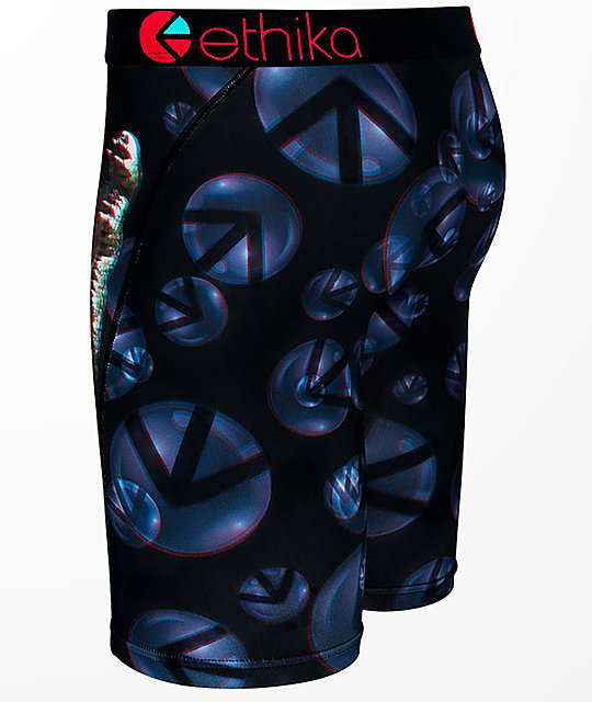 Ethika Crikey 3D Black & Red Boxer Briefs Zumiez