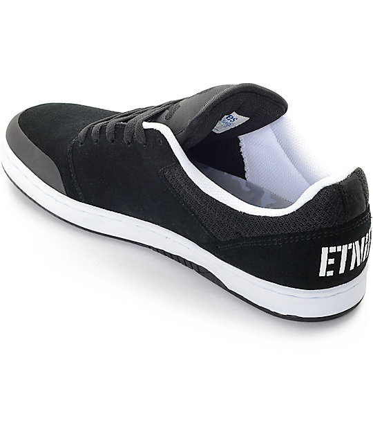 Etnies x Grizzly Marana Black & White Skate Shoes Zumiez