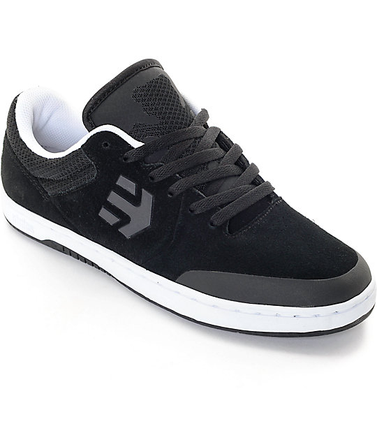 Etnies x Grizzly Marana Black & White Skate Shoes Zumiez