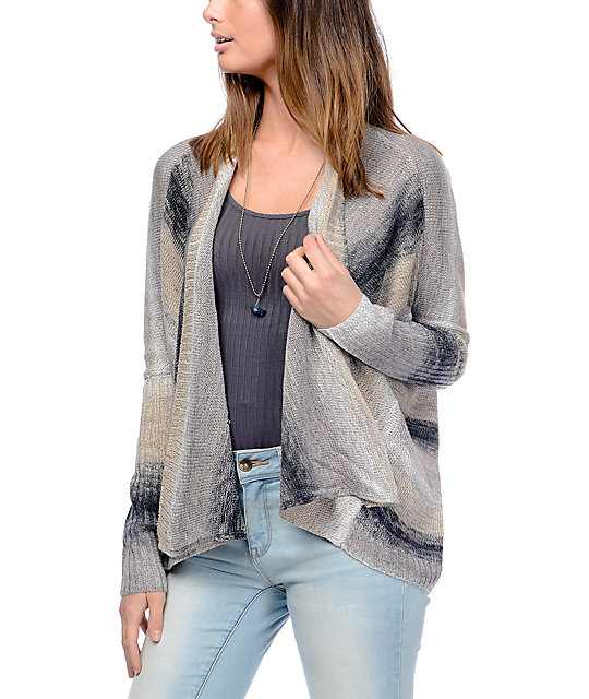 grey stripe sweater