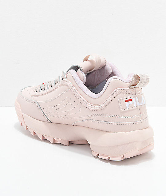 pale pink fila disruptor 2