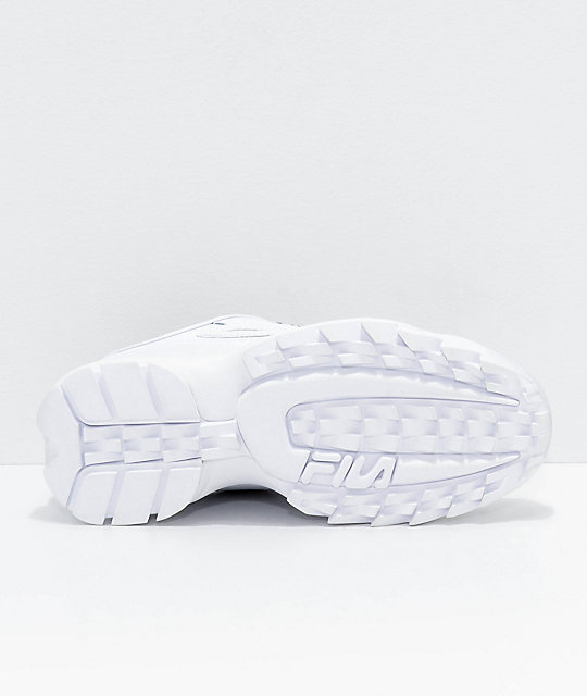 fila disruptor 2 premium mono sneaker white