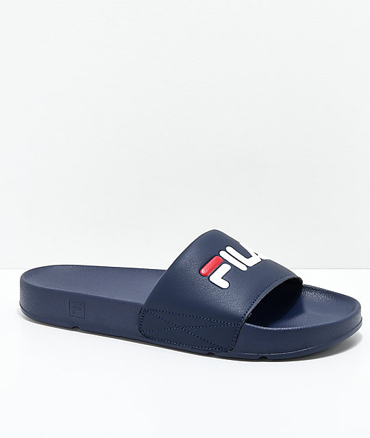 Fila slides navy Clearance