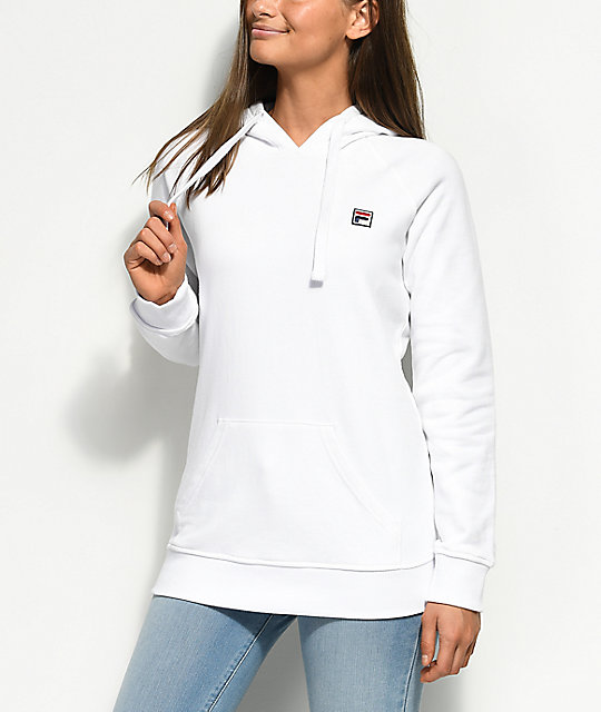 white fila hoodie