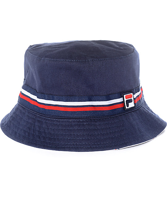 FILA Navy Bucket Hat | Zumiez