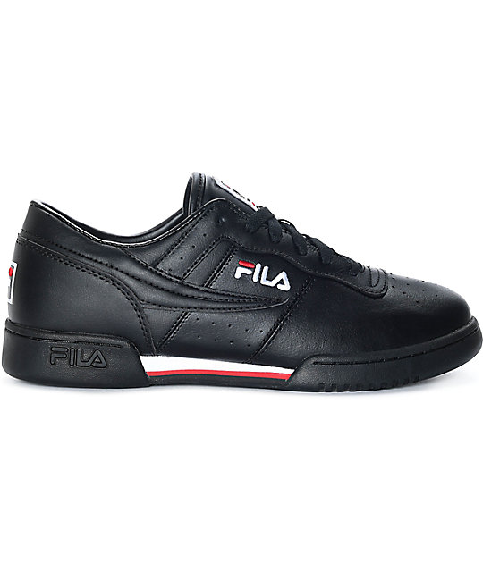 fila black and red