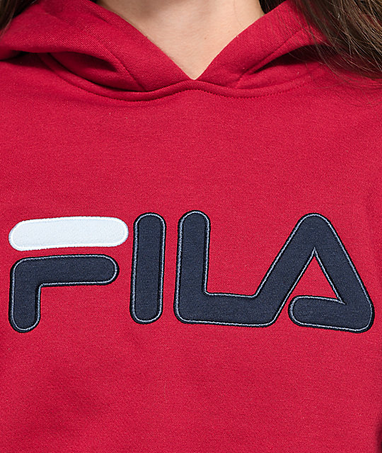 fila cropped hoodie