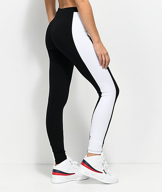 white fila leggings