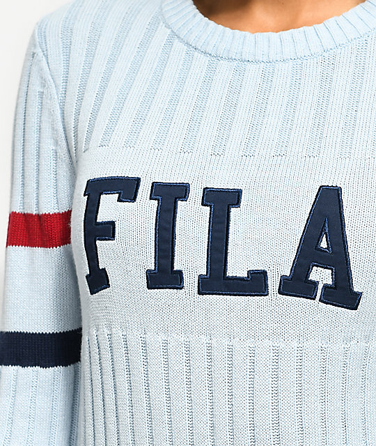 fila light blue sweatshirt