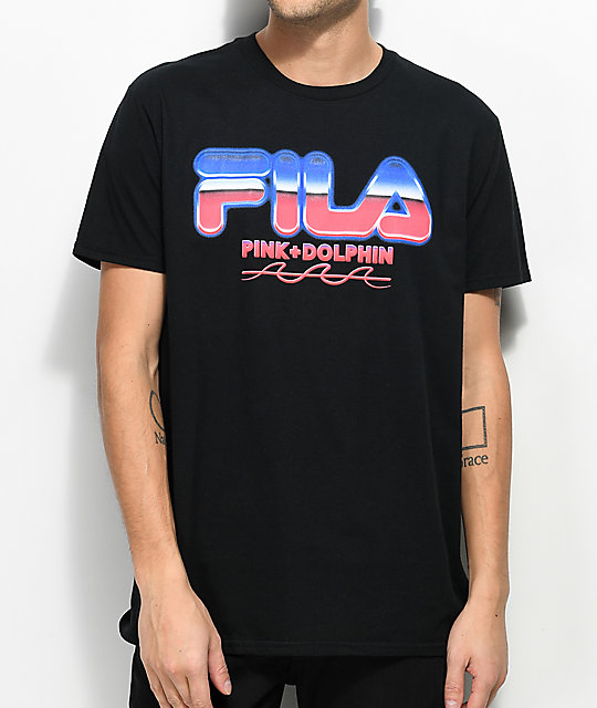 fila black and pink