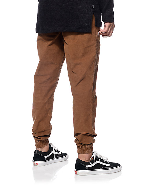 dark brown jogger pants