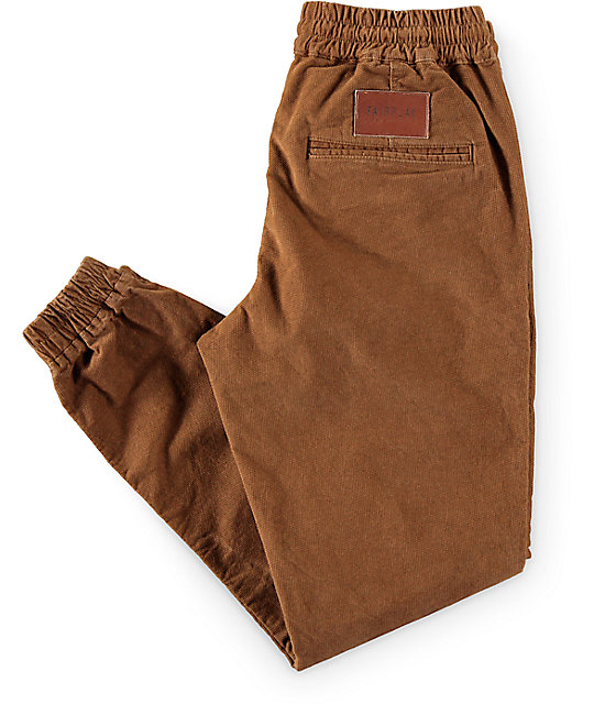 brown jogger pants