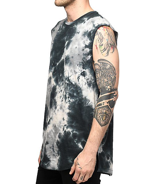 Fairplay Pascal Navy Tie Dye Muscle Tank Top Zumiez