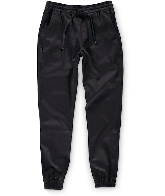 all black joggers