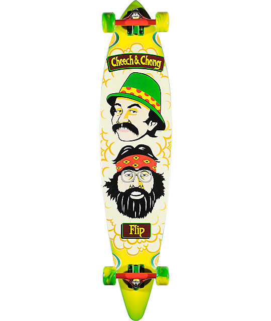 Flip Cheech & Chong 43.5" Pin Tail Longboard Complete Zumiez