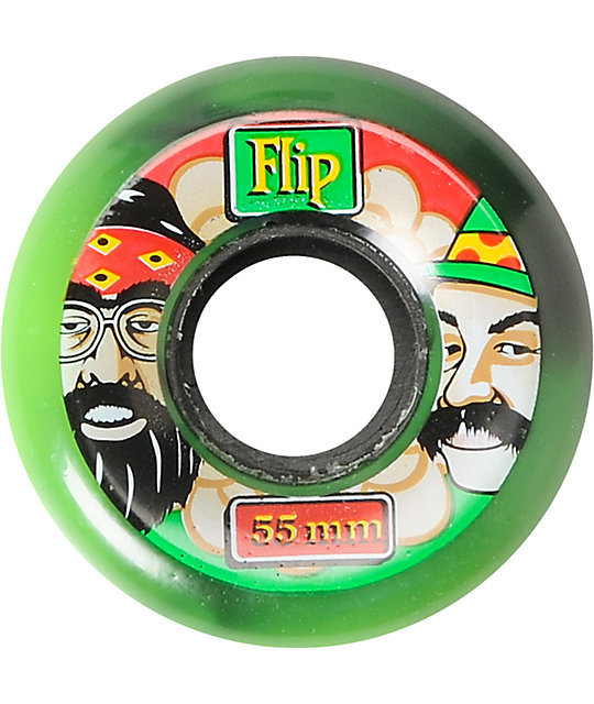 Flip Cheech And Chong 55mm Rasta Swirl Cruiser Wheels Zumiez
