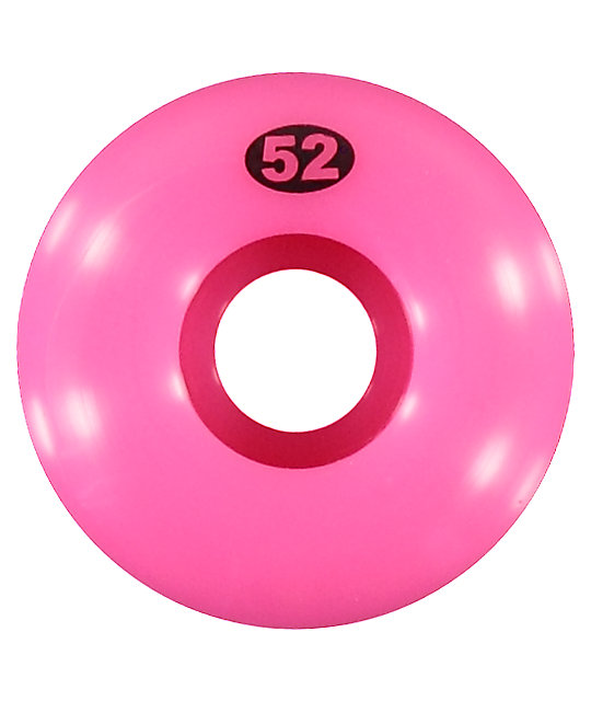 Form Solid Neon Pink 52mm Skateboard Wheels Zumiez