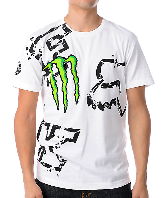 t shirt fox monster energy