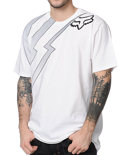 fox t shirt white