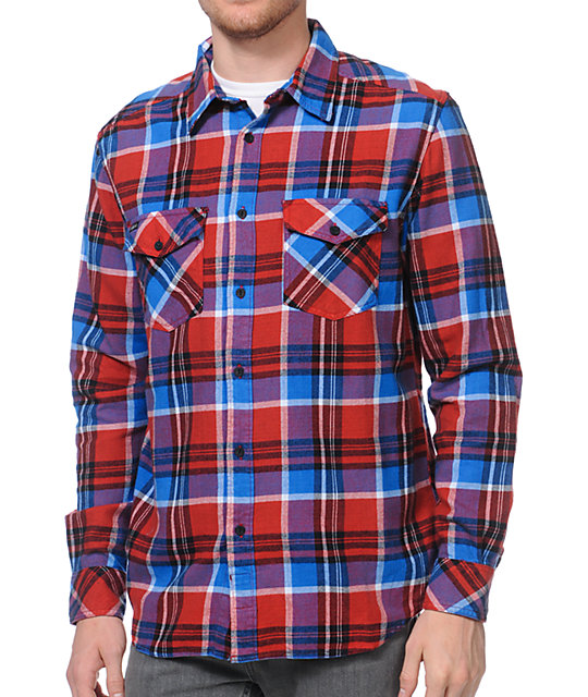 red button up flannel
