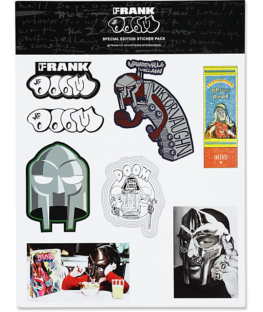 Frank 151 X Mf Doom Sticker Pack