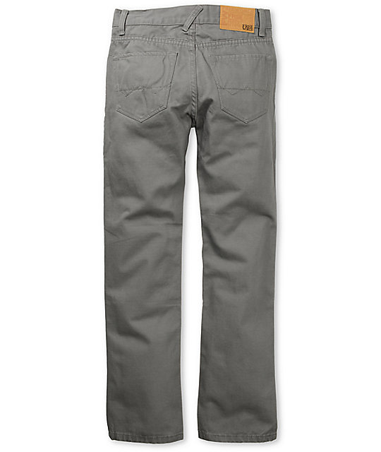Free World Boys Messenger Grey Chino Pants Zumiez