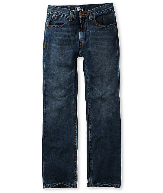 Free World Boys Messenger Medium Blue Skinny Jeans Zumiez
