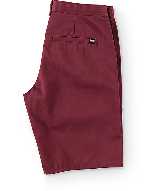 burgundy cargo shorts