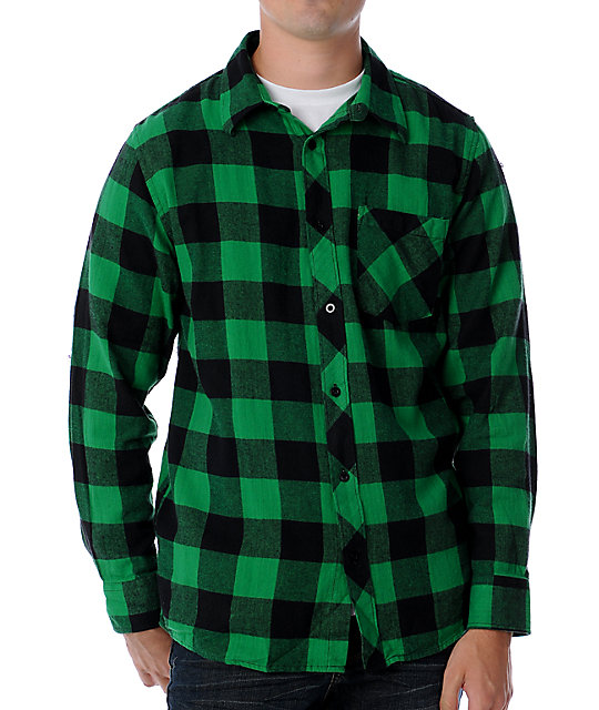 dark green flannels