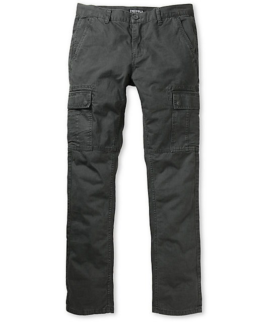 grey cargo pants slim