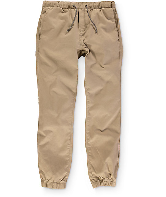 khaki joggers