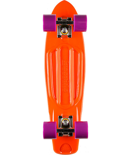 Freeride Orange 22.5" Recycled Mini Complete Cruiser Skateboard Zumiez
