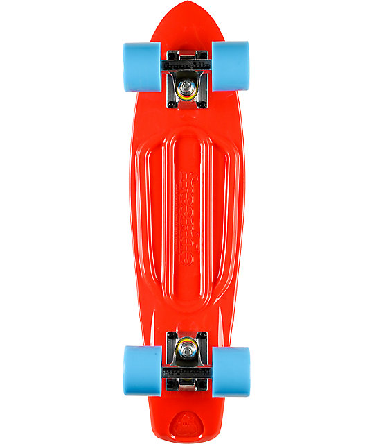 Freeride Red 22.5" Recycled Mini Complete Cruiser Skateboard Zumiez
